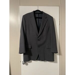 JOS A BANK travelers Blazer Sport Coat Two Button WOOL Blend 42L Gray *READ*